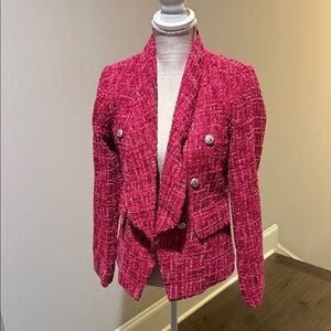 Vice Women’s Pink Tweed Blazer. Stylish piece in excellent condition